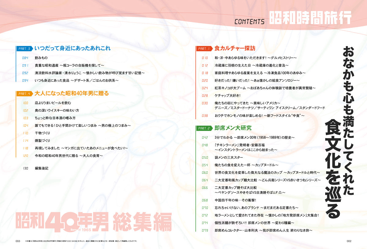 【電子版のみ商品】昭和40年男総集編『昭和時間旅行 Vol.9『~おなかも心も満たしてくれた食文化を巡る~』(2026/10/11発売)