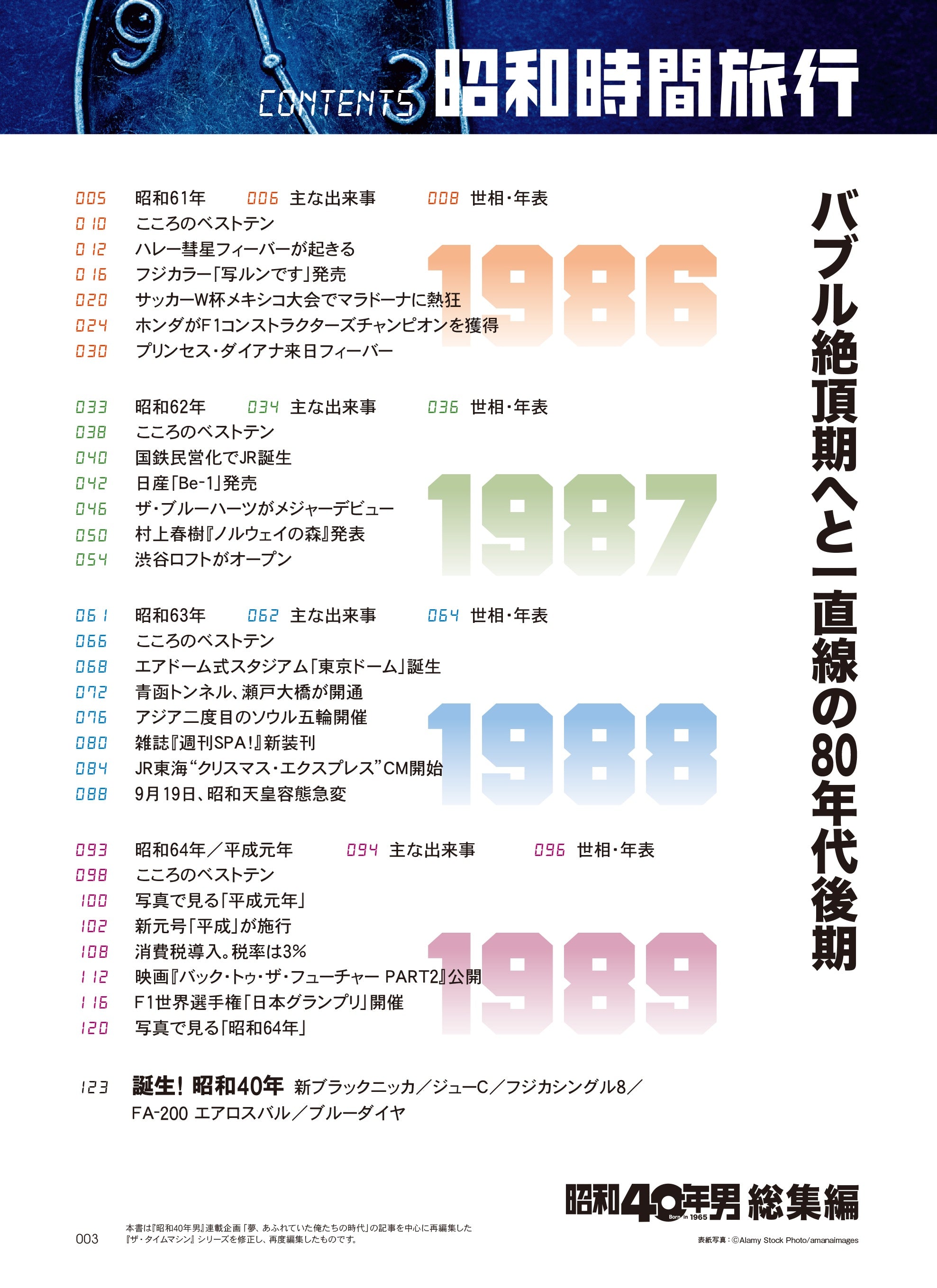 【電子版のみ商品】昭和40年男総集編『昭和時間旅行  ～こころのベストテン1986-1989～』（2026/2/11発売）