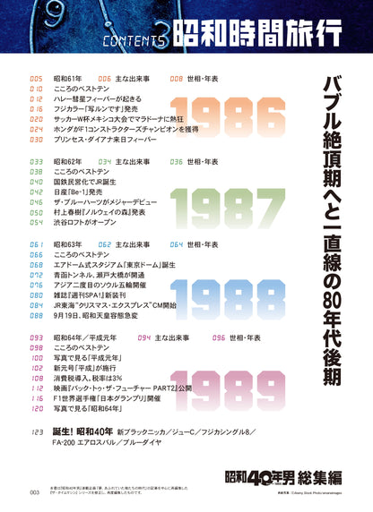 【電子版のみ商品】昭和40年男総集編『昭和時間旅行  ～こころのベストテン1986-1989～』（2026/2/11発売）