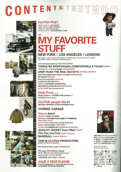 CLUTCH Magazine Vol.43 2015年10月号「“ファッションクリエイター”のワードローブ。」(2015/8/24発売)｜メンズファッション誌「CLUTCH Magazine」公式オンラインストア